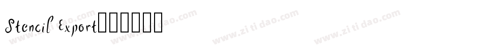 Stencil Export字体转换